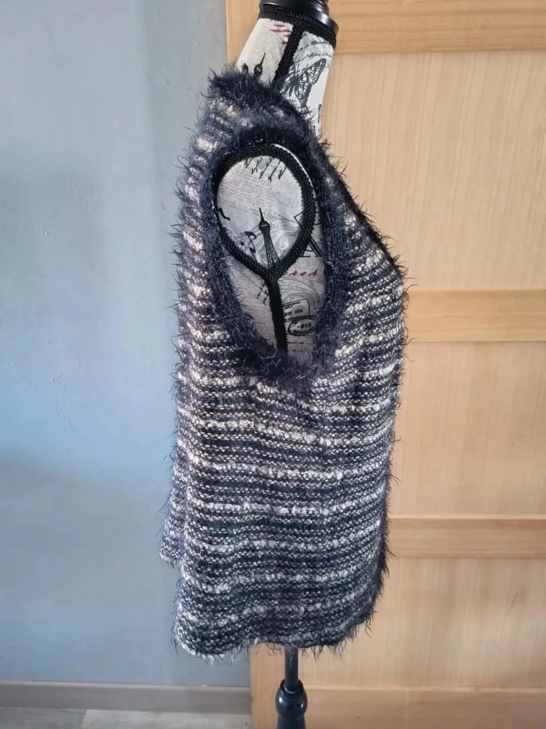 Colete sem mangas preto e cinza, La Maison du Jersey T46/48 – photo 4